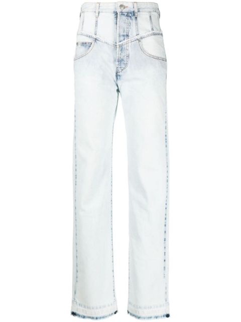 ISABEL MARANT Noemie high-rise straight-leg jeans - Blue - zdjęcie produktu nr 1