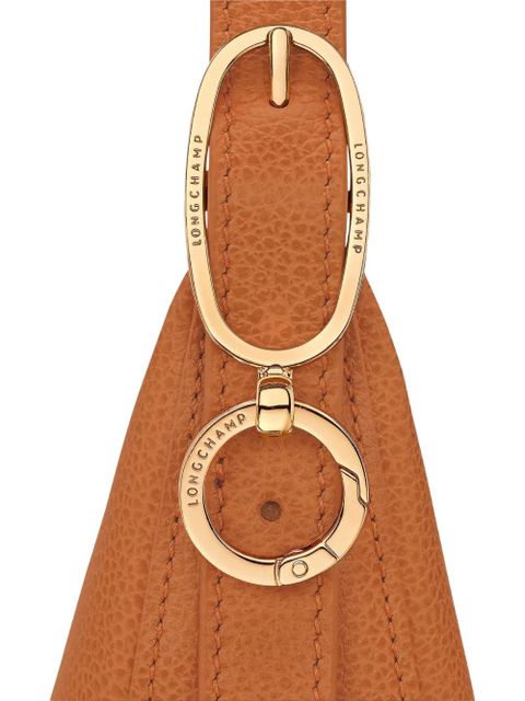 Longchamp small Le Foulonné grained-leather crossbody bag - Brown - zdjęcie produktu nr 2