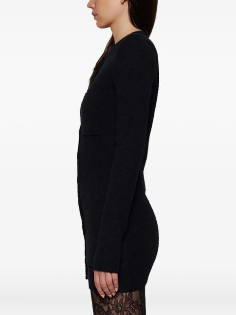 WARDROBE.NYC padded-shoulder button-up cardigan - Black