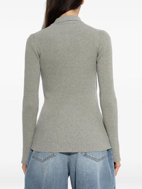 Róhe ribbed cardigan - Grey