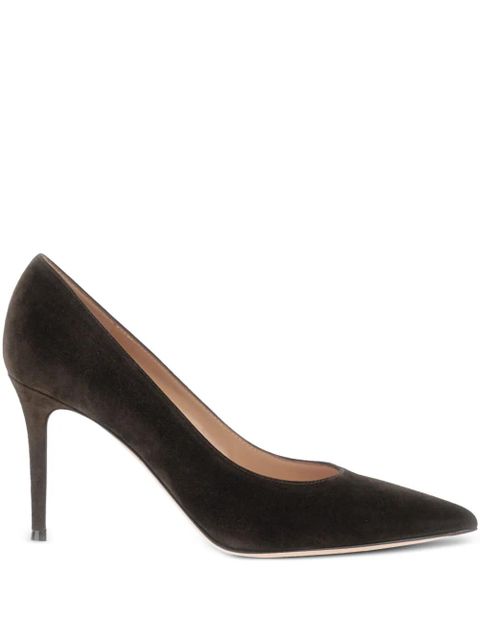 Gianvito Rossi Gianvito 85mm suede pumps - Brown - zdjęcie produktu nr 1