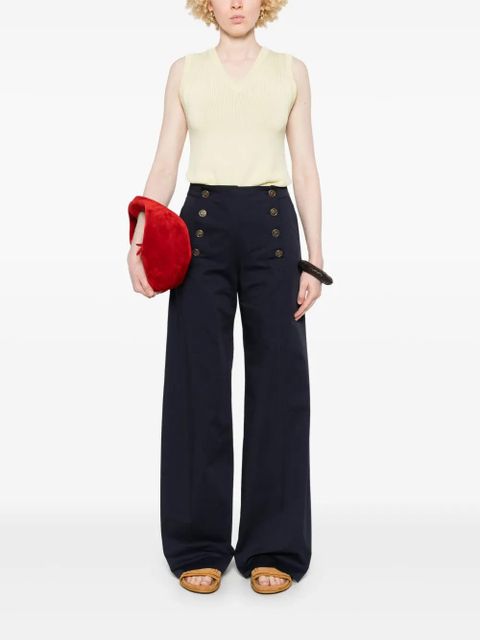 ETRO Pegaso-buttons trousers - Blue - zdjęcie produktu nr 2