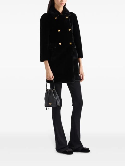 Prada Aspen double-breasted coat - Black - zdjęcie produktu nr 2