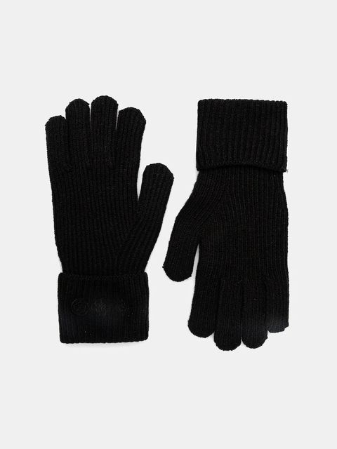 Guess rękawiczki z dodatkiem wełny CRESIDIA damskie kolor czarny AW5405 POL02 - zdjęcie produktu nr 1