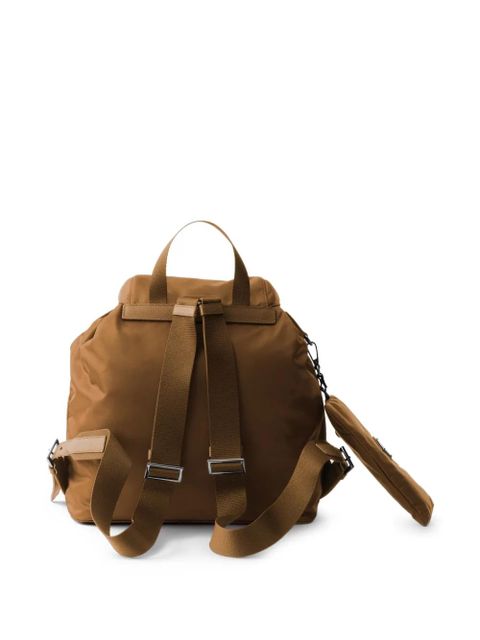 Prada medium Re-Nylon backpack with pouch - Brown