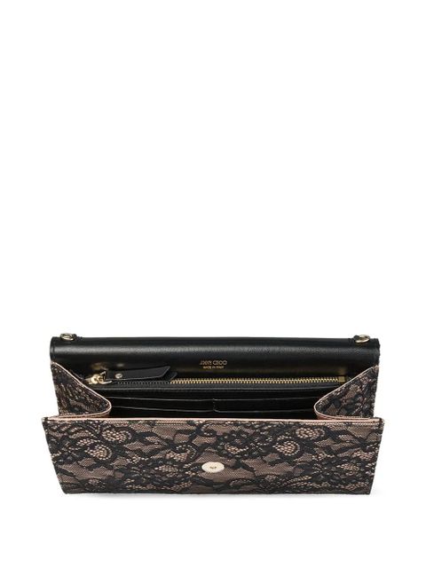 Jimmy Choo Emmie lace chain mini bag - Black