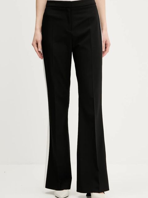 HUGO spodnie damskie kolor czarny dzwony high waist 50544753 - zdjęcie produktu nr 1