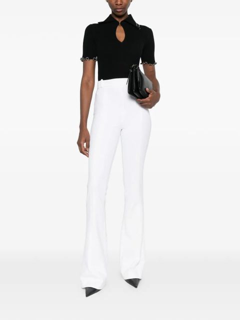 PINKO keyhole-collared polo shirt - Black