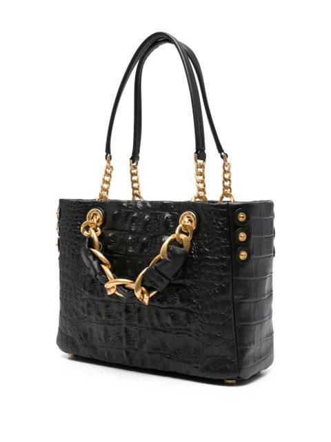 Balmain crocodile-effect tote bag - Black - zdjęcie produktu nr 2