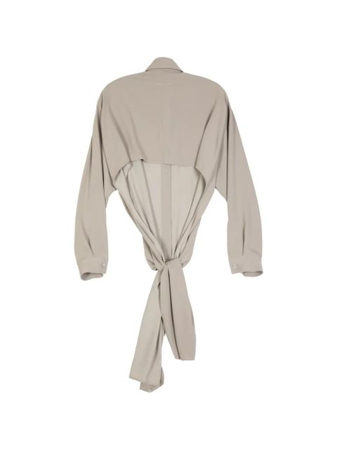 MM6 Maison Margiela knot detail shirt - Neutrals - zdjęcie produktu nr 2