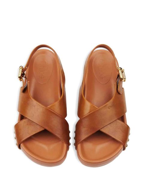 Chloé Mae studded sandals - Brown
