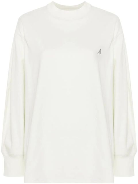 The Attico logo-print cotton T-shirt - Green - zdjęcie produktu nr 1