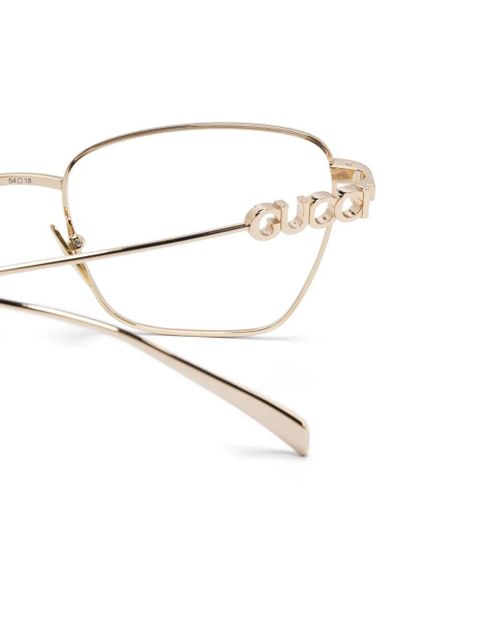 Gucci Eyewear cat-eye glasses - Gold