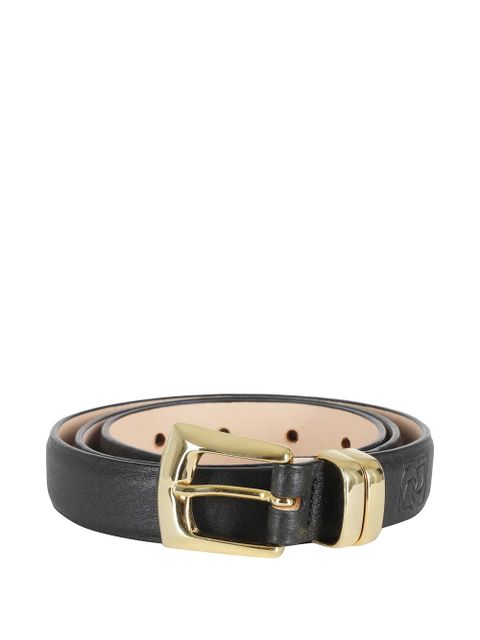 Magda Butrym logo-debossed leather belt - Black - zdjęcie produktu nr 1