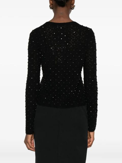Max Mara embellished v-neck cardigan - Black