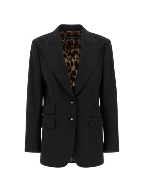 Dolce & Gabbana Turlington single-breasted blazer - Black - zdjęcie produktu nr 1