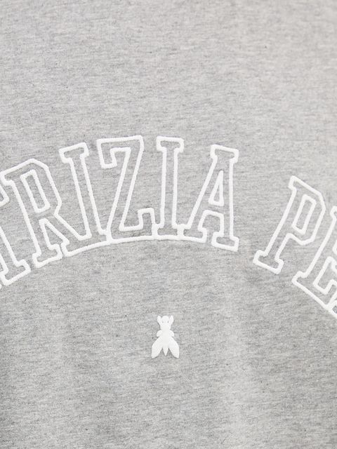 Patrizia Pepe t-shirt bawełniany damski kolor szary 8M1798 J387