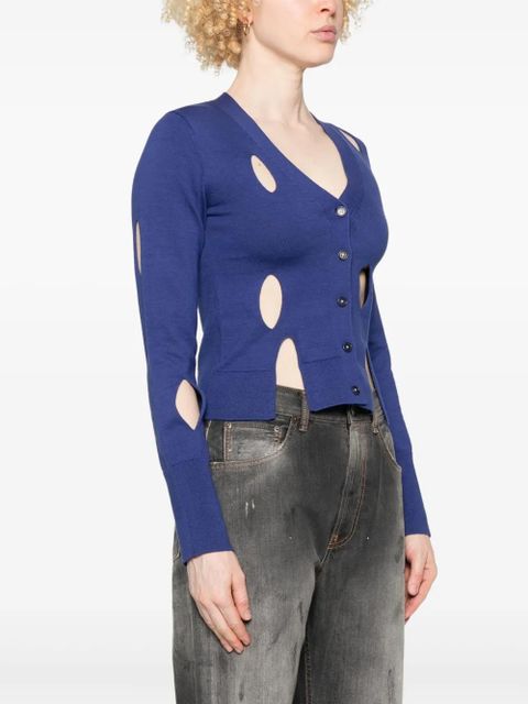 JW Anderson cut-out cardigan - Blue