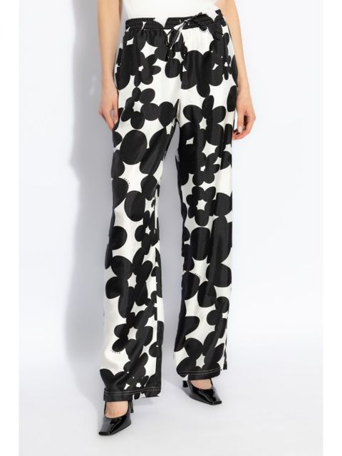 Marni Dillies print silk trousers - Black - zdjęcie produktu nr 2