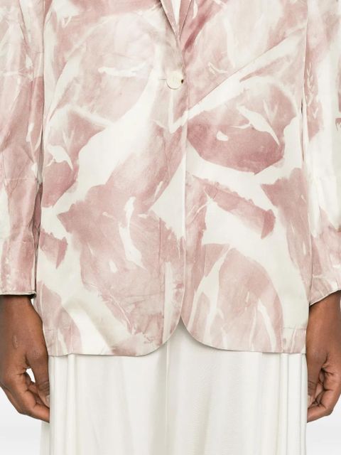 Alysi Monopetto floral single-breasted jacket - Neutrals