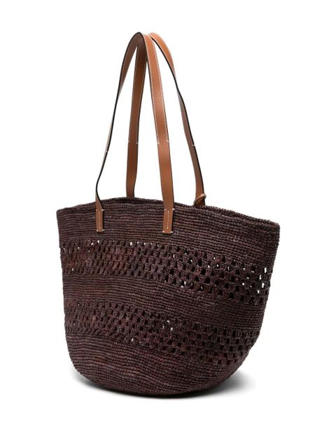 Manebi raffia shoulder bag - Brown - zdjęcie produktu nr 2