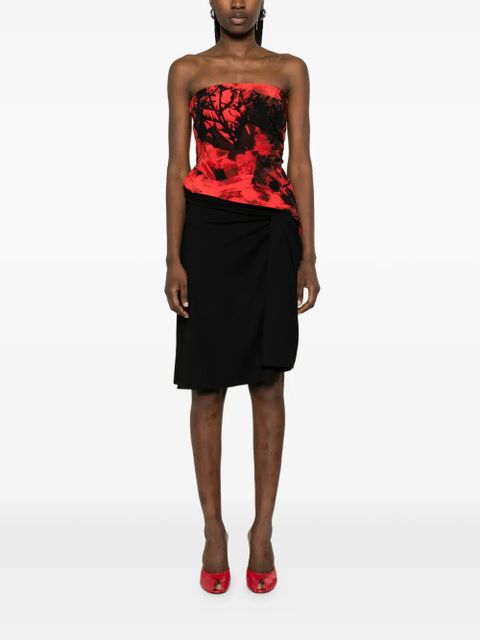 Alexander McQueen floral top - Red
