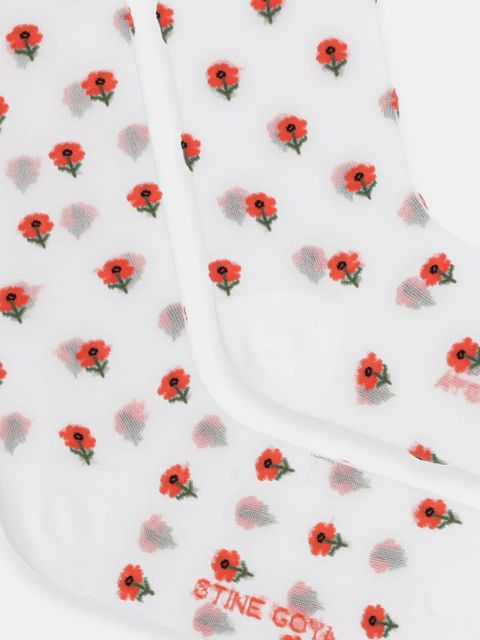 Stine Goya skarpetki kolor biały SG-PF25-A014-2289 - zdjęcie produktu nr 2