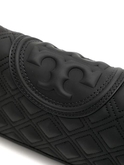 Tory Burch Fleming Matte Chain wallet - Black