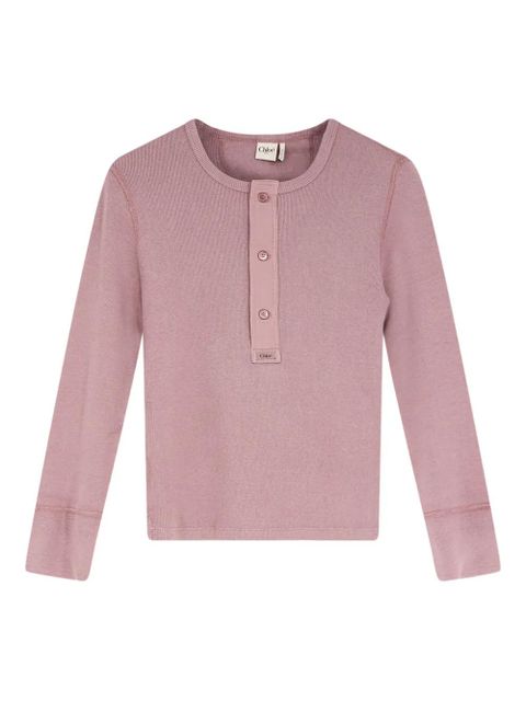 Chloé button-embellished knitwear - Pink