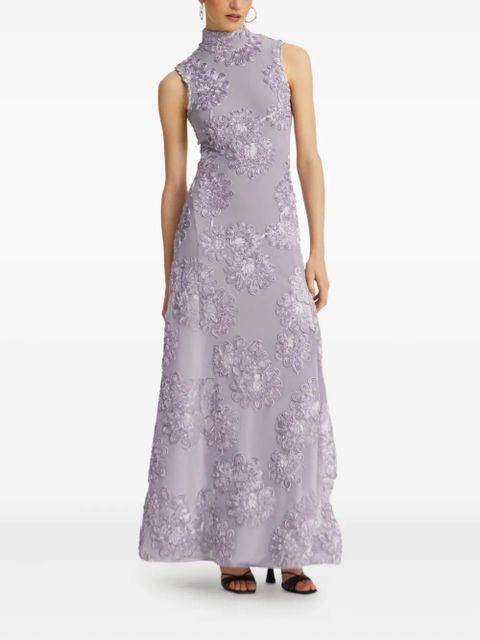ROTATE BIRGER CHRISTENSEN floral-mesh maxi dress - Purple - zdjęcie produktu nr 2