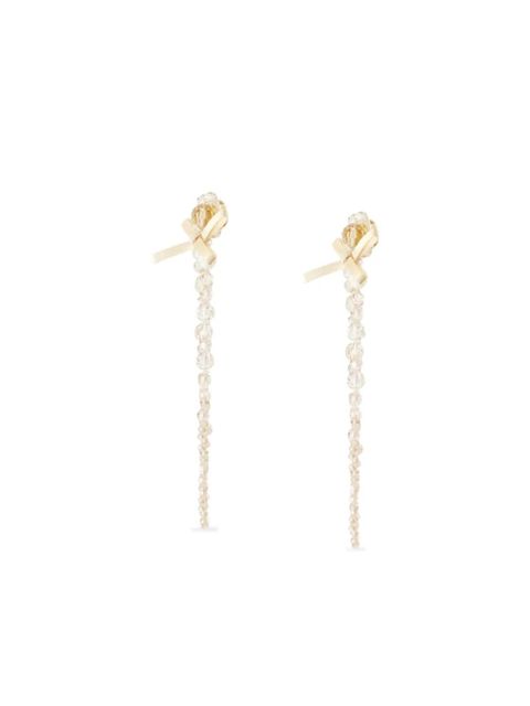 Simone Rocha Petite Bow Drip earrings - Gold