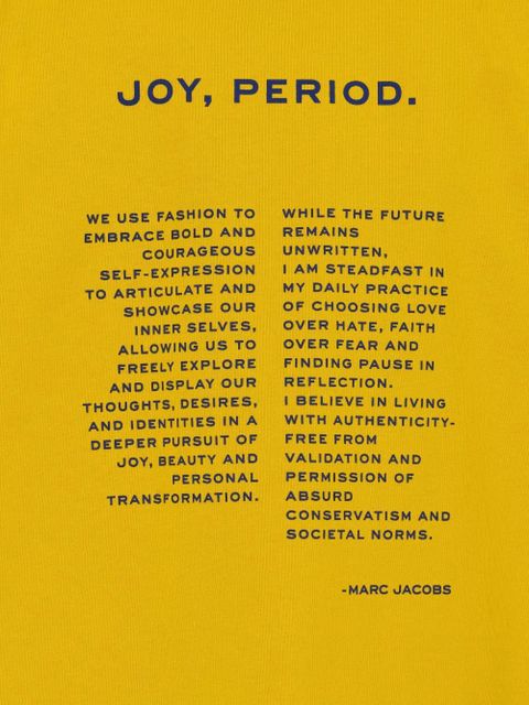 Marc Jacobs JOY logo tee - Yellow