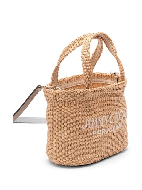Jimmy Choo logo-detail tote bag - Neutrals