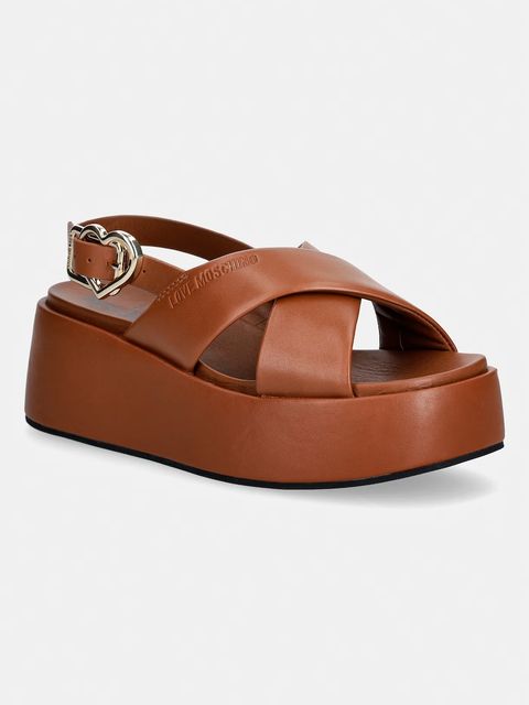 Love Moschino sandały damskie skórzane - zdjęcie produktu nr 2