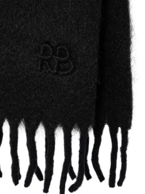 Ruslan Baginskiy logo-embroidered scarf - Black - zdjęcie produktu nr 2