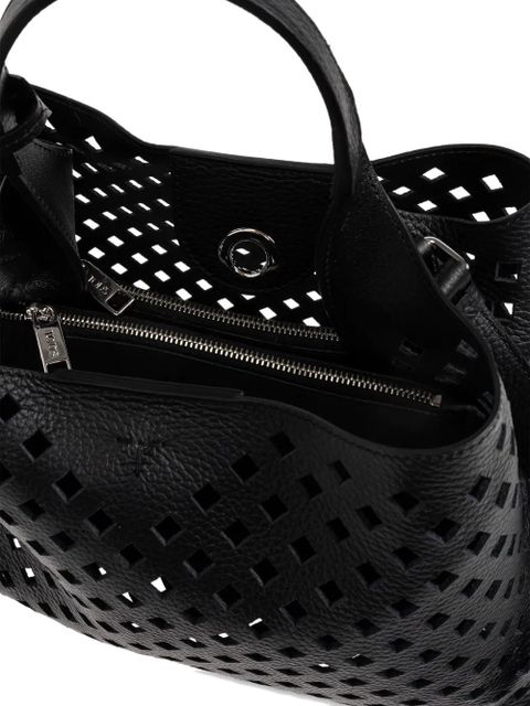 Tod's Micro Apa perforated-leather tote bag - Black - zdjęcie produktu nr 2