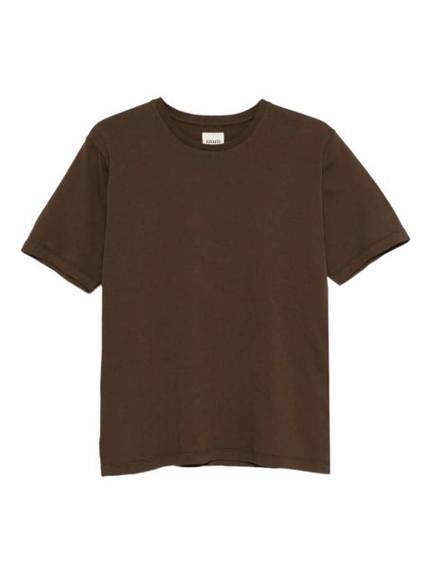KHAITE round-neck cotton T-shirt - Brown - zdjęcie produktu nr 1