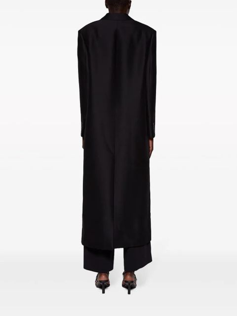 The Row Catena wool-silk coat - Black