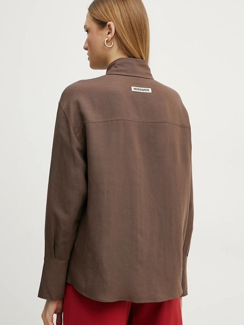 Patrizia Pepe koszula z domieszką lnu