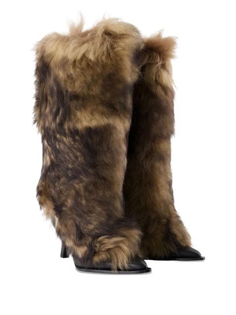 UGG x Ambush fur heeled boots - Brown - zdjęcie produktu nr 2