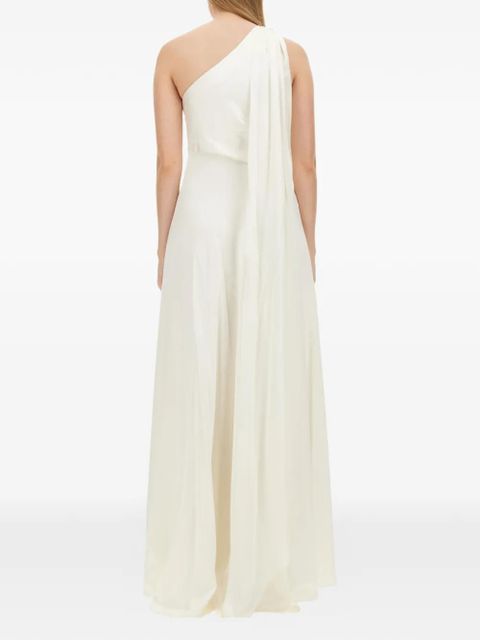Max Mara Pamela one-shoulder gown - Neutrals