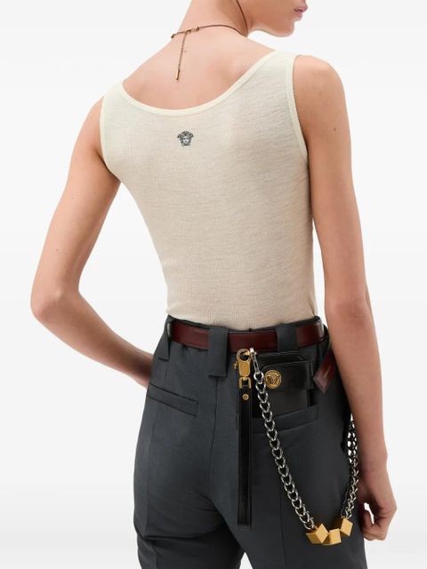 Versace round neck vest - Neutrals