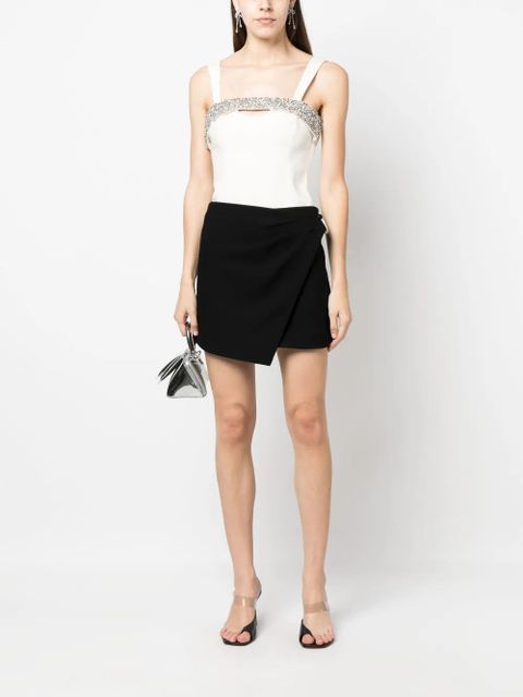 Simkhai crystal-embellished corset top - White - zdjęcie produktu nr 2