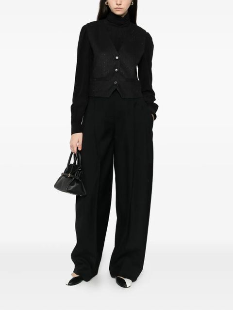 Maje buttoned vest - Black