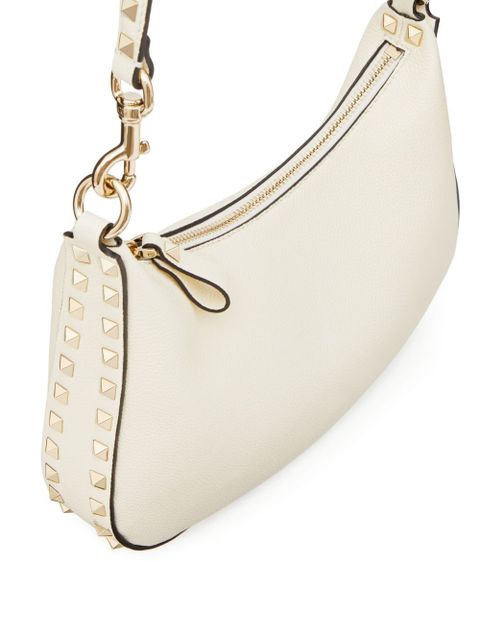 Valentino Garavani small Rockstud leather shoulder bag - White