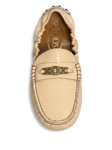 Tod's chain-detail loafers - Neutrals