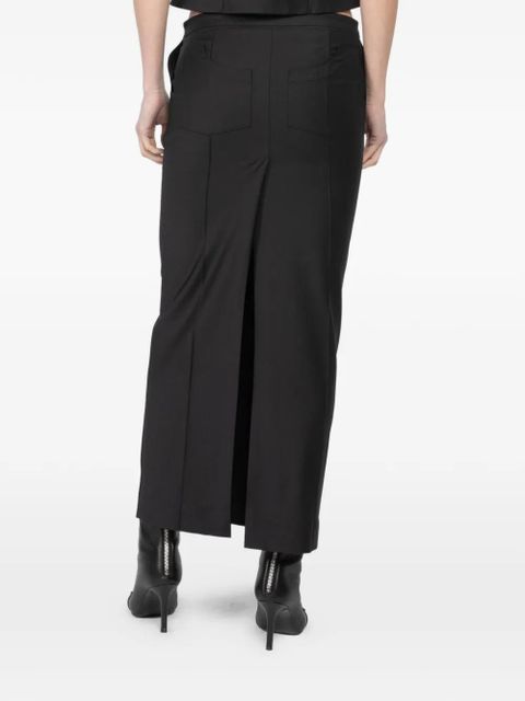 Aya Muse panelled maxi skirt - Black