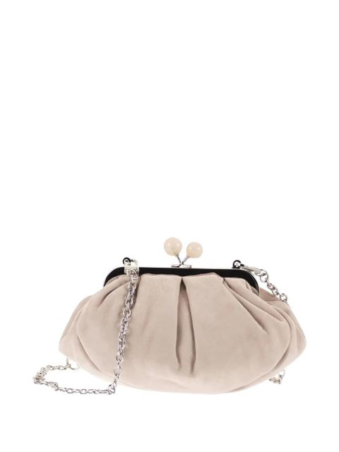 Weekend Max Mara Wkavalois suede clutch bag - Neutrals - zdjęcie produktu nr 2