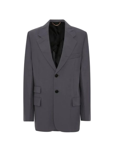 Victoria Beckham step collar tailored blazer - Grey - zdjęcie produktu nr 1