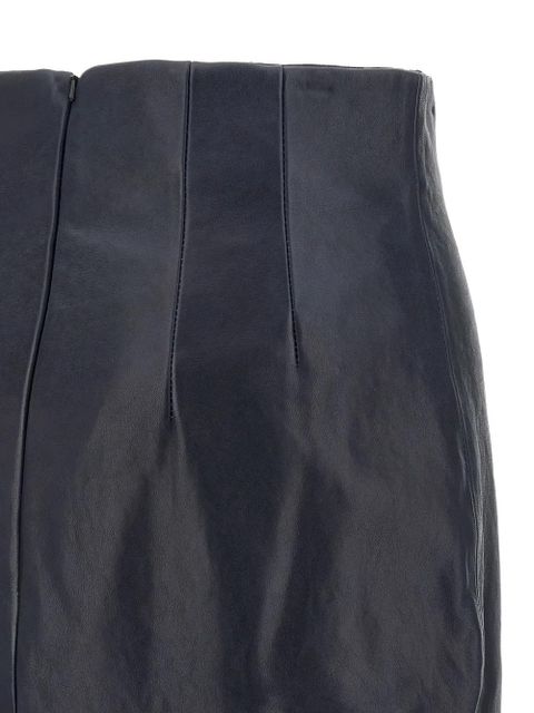 KHAITE leather pencil skirt - Blue